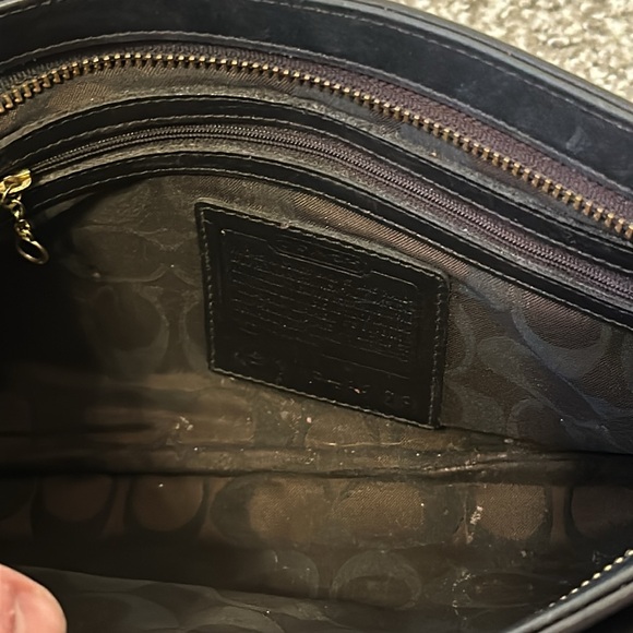 Vintage Coach Penelope Black Leather Shoulder Bag Purse AS IS - Picture 12 of 16